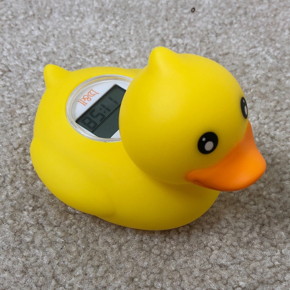 Yellow Rubber Duck Bath Thermometer